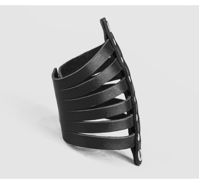 Leather cuff bracelet for men or women, code 4610