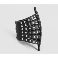 Leather cuff bracelet for men or women, code 4611