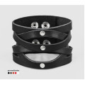 Leather cuff bracelet for men or women, code 4620