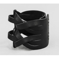 Leather cuff bracelet for men or women, code 4625