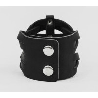 Leather cuff bracelet for men or women, code 4625