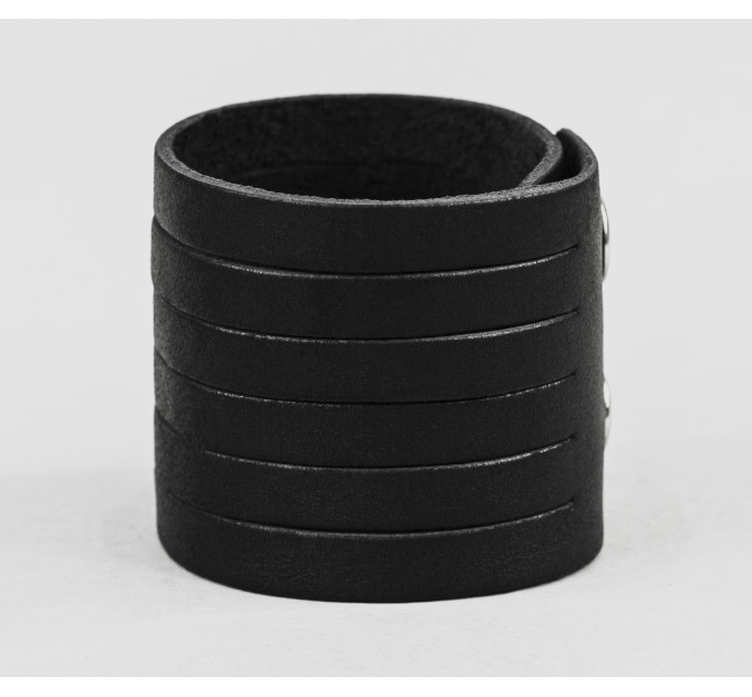 Leather cuff bracelet for men or women, code 4640