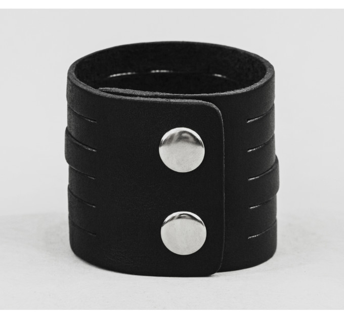 Leather cuff bracelet for men or women, code 4640