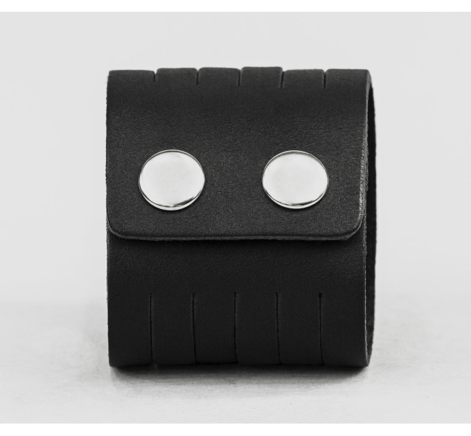 Leather cuff bracelet for men or women, code 4640