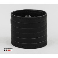 Leather cuff bracelet for men or women, code 4640st