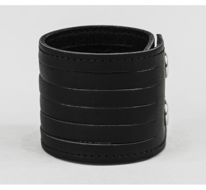 Leather cuff bracelet for men or women, code 4640st