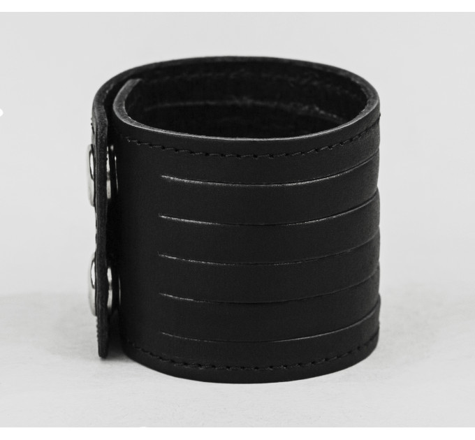 Leather cuff bracelet for men or women, code 4640st