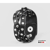 Leather bracelet for men or women, code 4643