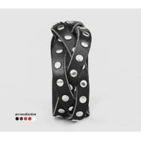 Leather bracelet for men or women, code 4643