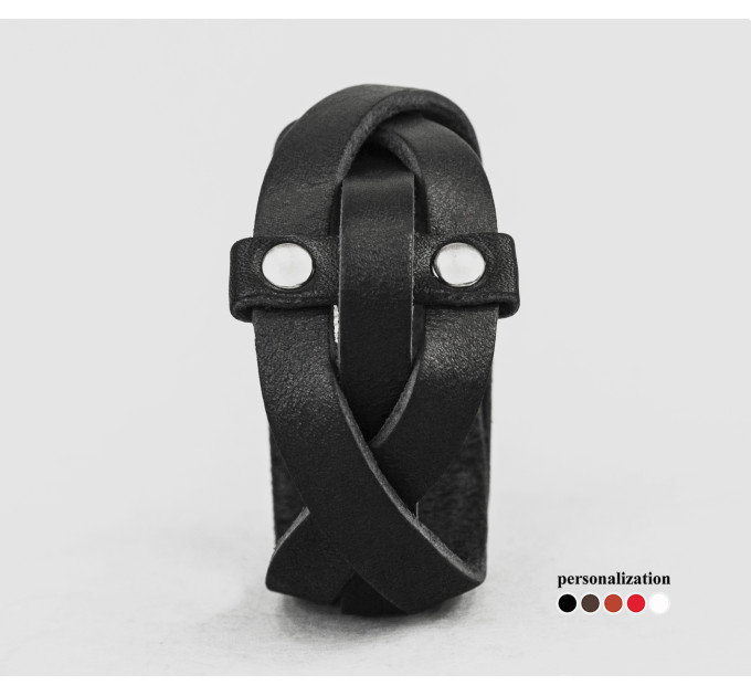 Leather bracelet for men or women, code 4644