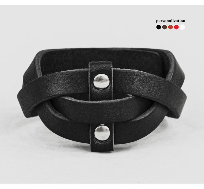 Leather bracelet for men or women, code 4644