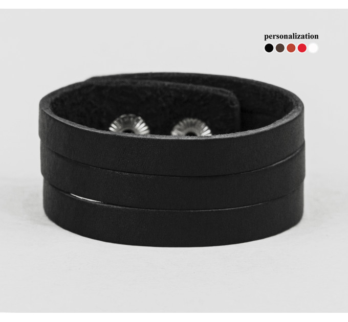 Leather bracelet for men or women, code 4645