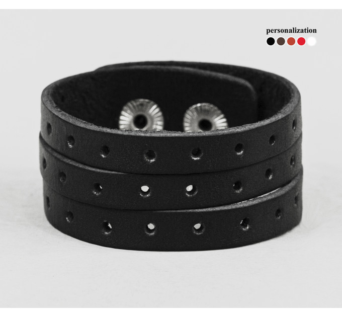 Leather bracelet for men or women, code 4646