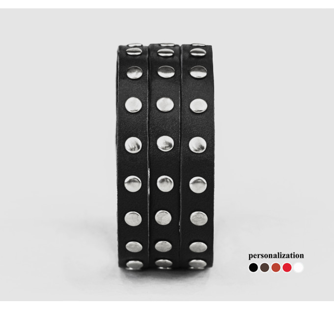 Leather bracelet for men or women, code 4647