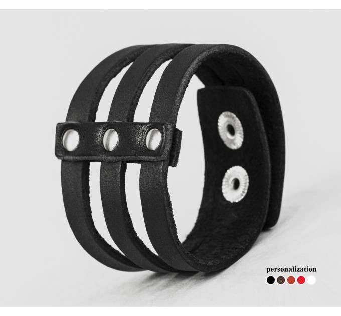 Leather bracelet for men or women, code 4648
