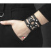 Leather cuff bracelet for men or women, code 4655