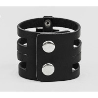 Leather cuff bracelet for men or women, code 4655
