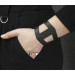 Leather cuff bracelet for men or women, code 4660