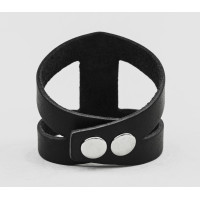 Leather cuff bracelet for men or women, code 4660