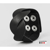 Leather cuff bracelet for men or women, code 4668