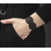 Leather cuff bracelet for men or women, code 4668