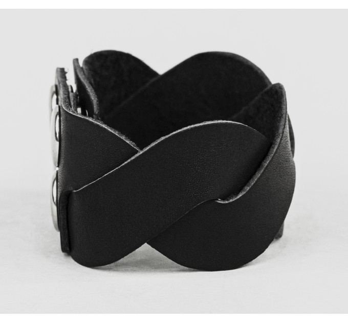 Leather cuff bracelet for men or women, code 4668
