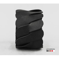 Leather cuff bracelet for men or women, code 4670