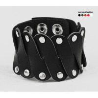 Leather cuff bracelet for men or women, code 4678