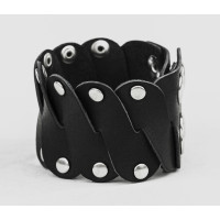 Leather cuff bracelet for men or women, code 4678