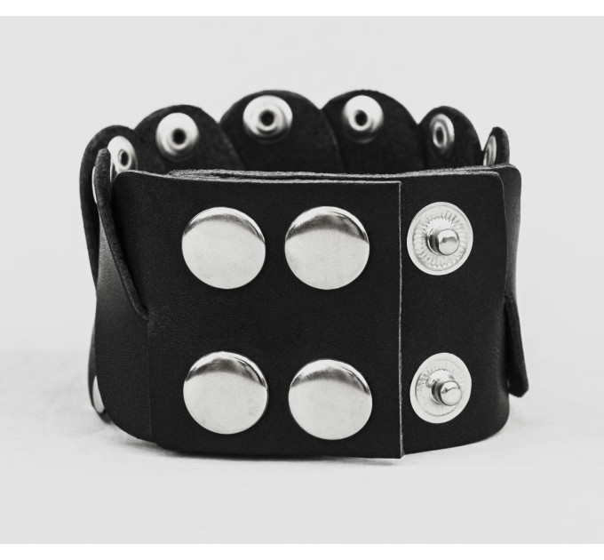 Leather cuff bracelet for men or women, code 4678