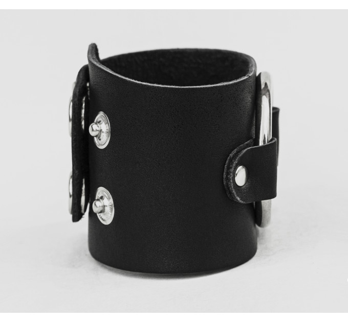 Leather cuff bracelet for men or women, code 4855