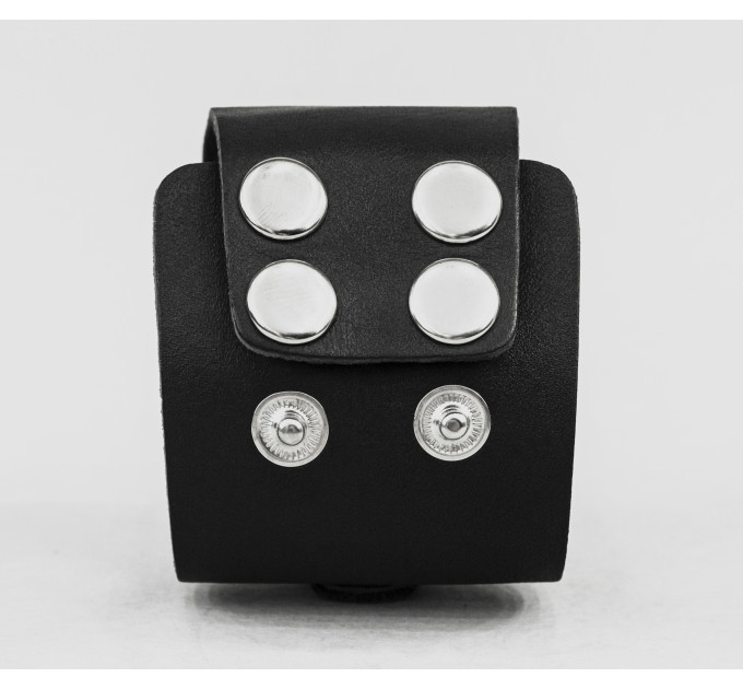 Leather cuff bracelet for men or women, code 4855