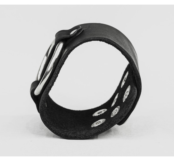 Leather cuff bracelet for men or women, code 4855