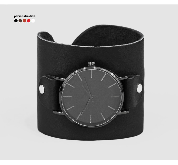 Leather watch band for men or women, code 5010