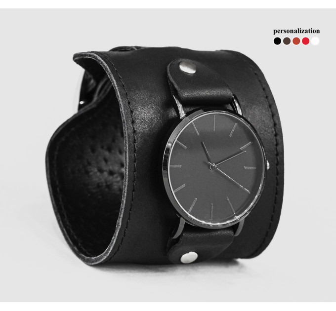 Leather watch band for men or women, code 5010st