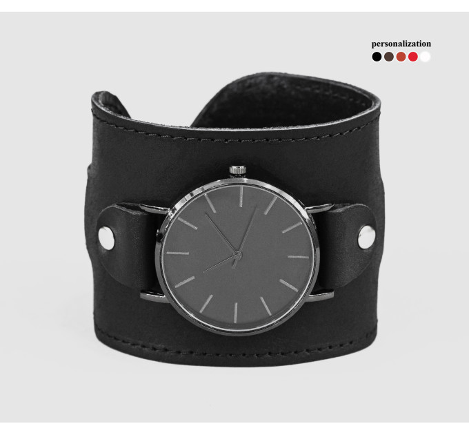 Leather watch band for men or women, code 5010st