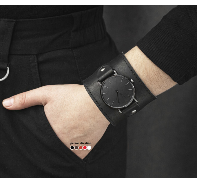 Leather watch band for men or women, code 5010st