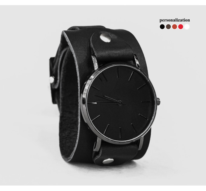 Leather watch band for men or women, code 5020