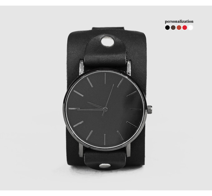 Leather watch band for men or women, code 5020