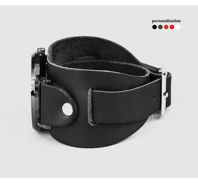 Leather watch band for men or women, code 5020