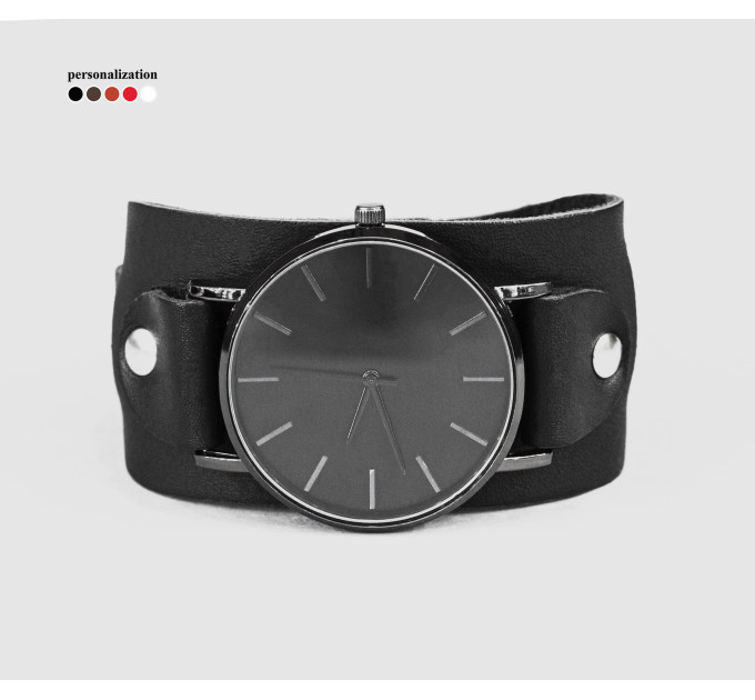 Leather watch band for men or women, code 5020