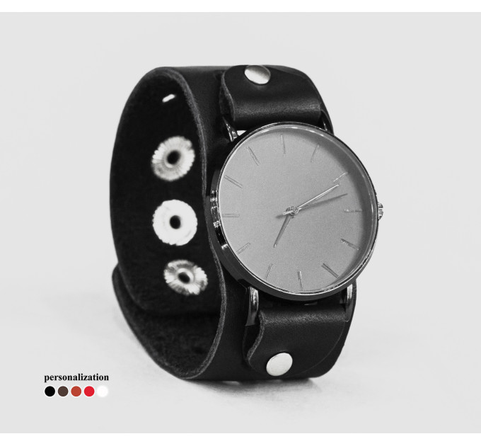 Leather watch band for men or women, code 5025