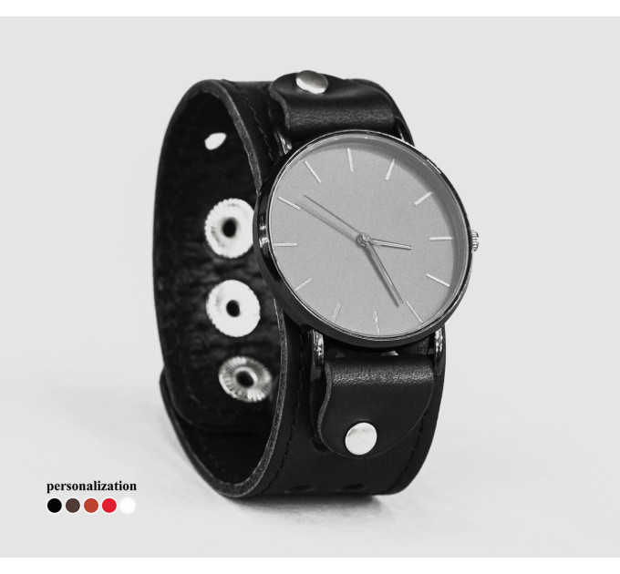 Leather watch band for men or women, code 5025st