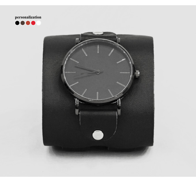 Leather watch band for men or women, code 5030