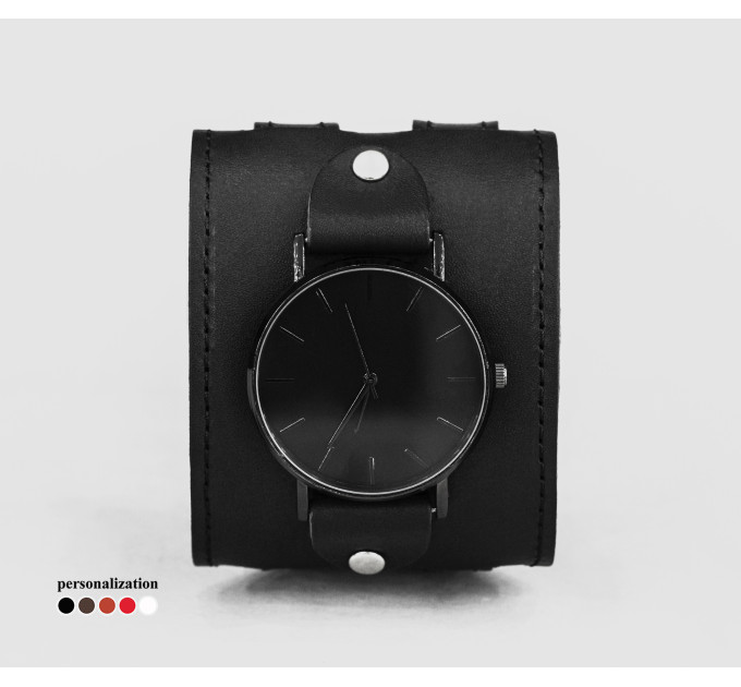 Leather watch band for men or women, code 5030st