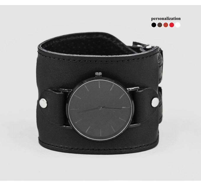 Leather watch band for men or women, code 5030st