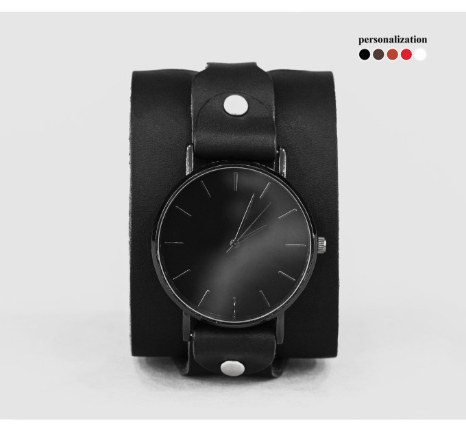 Leather watch band for men or women, code 5040