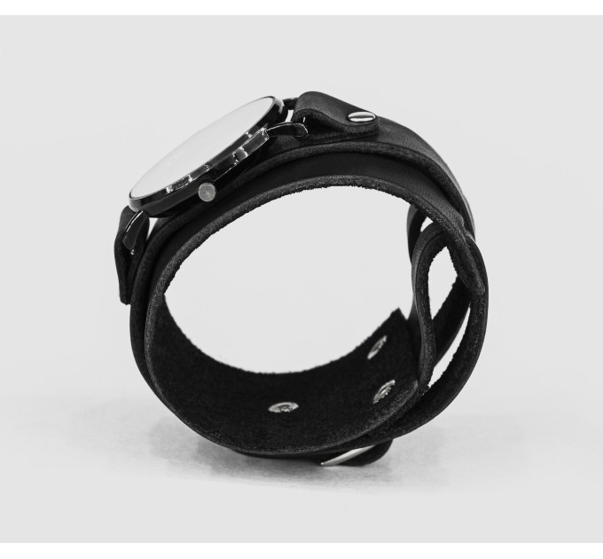 Leather watch band for men or women, code 5040