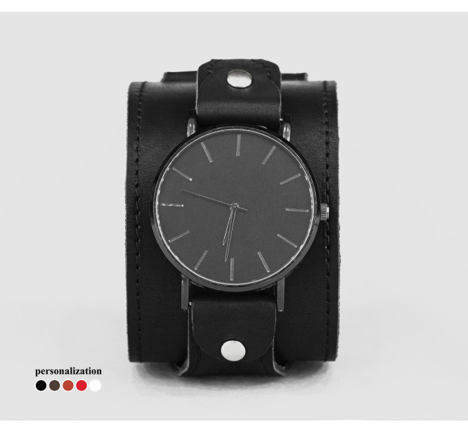 Leather watch band for men or women, code 5040st