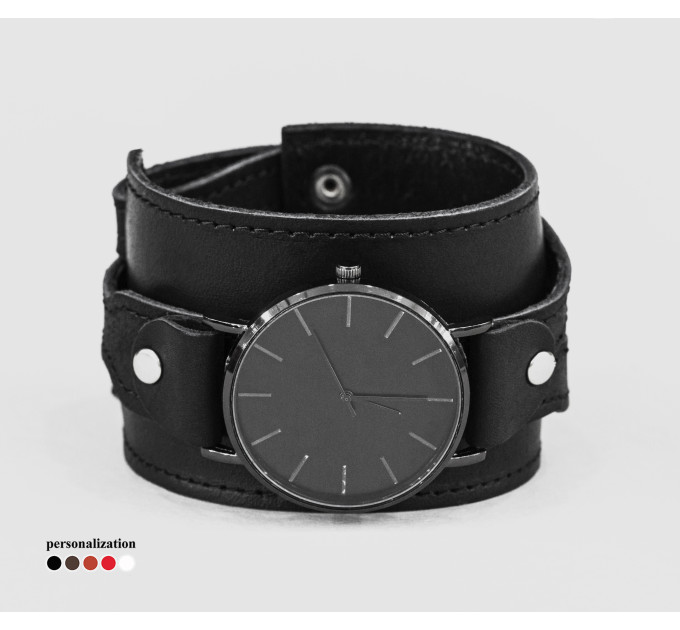 Leather watch band for men or women, code 5040st